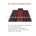 Customized China-made Vinly truck lumber Tarps with Drings and brass grommets